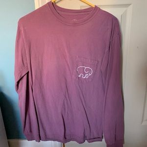 Ivory Ella berry paisley long sleeve